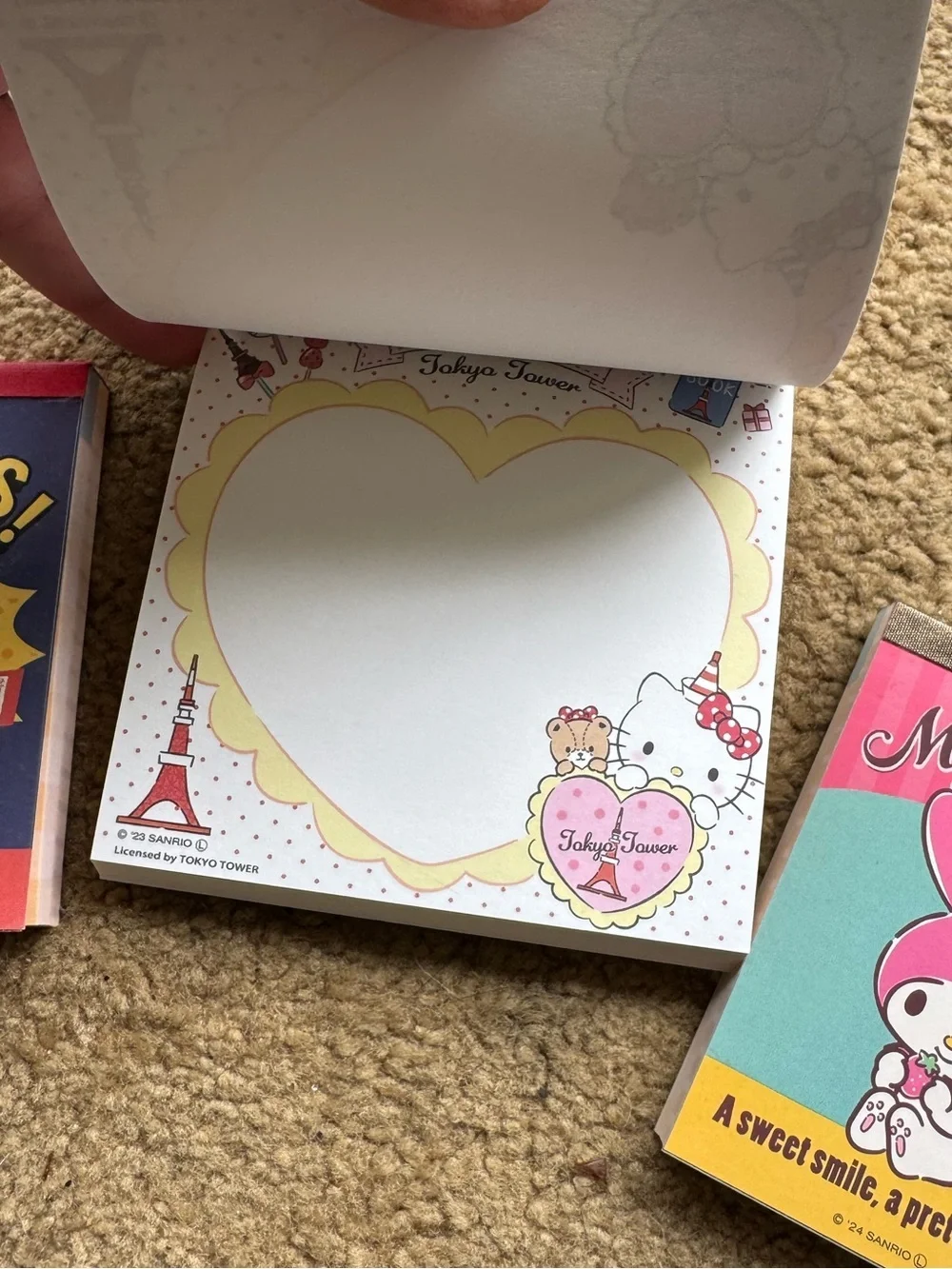 Sanrio character mini notepad sets